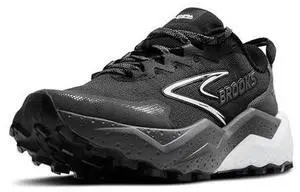 Brooks Womens Caldera 8 Ultra Trail Running Shoe - Black/Blackened Pearl/White - 7 Medium