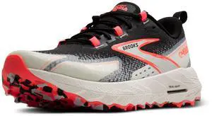 Brooks Womens Cascadia 18 Mountain Trail Running Shoe - Black/Blue Wash/Flame - 10 Medium