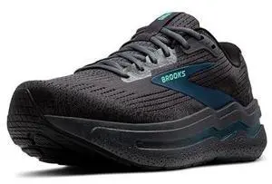 Brooks Mens Ghost Max 2 Neutral Running & Walking Shoe - Ebony/Cockatoo/Blue Sapphire - 9 Wide