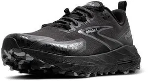 Brooks Womens Cascadia 18 Mountain Trail Running Shoe - Black/Blackened Pearl/Grey - 10.5 Medium