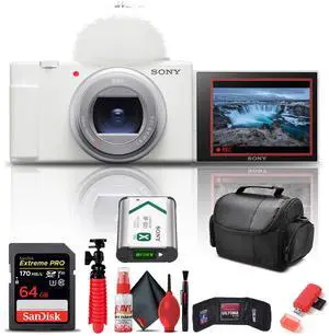 Sony ZV-1 II Digital Camera + 64GB Memory Card + Card Reader + More