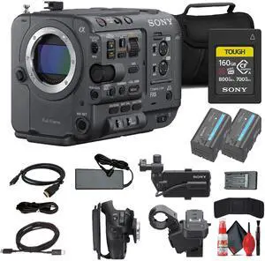 Sony FX6 Full-Frame Cinema Camera + 160GB Memory Card + BP-U35 Battery + More