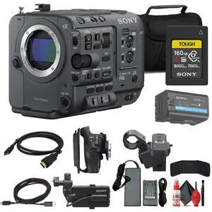 Sony FX6 Full-Frame Cinema Camera + 160GB Memory Card + Bag + More