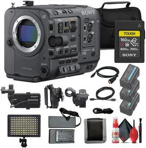 Sony FX6 Full-Frame Cinema Camera + 160GB Memory Card + 2 x BP-U35 Battery + More