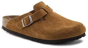 Birkenstock Men's Boston Soft Footbed Clogs, Mink, Brown, 8 Medium US