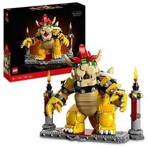 LEGO 71411 Super Mario The Powerful Bowser, Adult Building Model Kit, Collectible 3D Jointed Figure with Battle Base, Gadget Gift Ideas for Men and Women