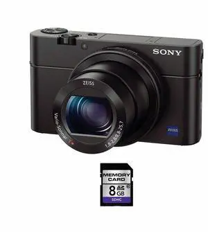 Sony Cyber-shot DSC-RX100 III Digital Camera w/8GB SDHC Card