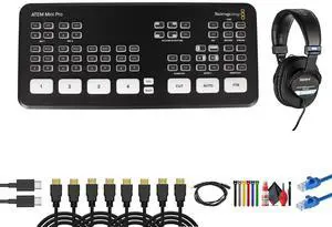 Blackmagic Design ATEM Mini Pro HDMI Live Stream Switcher | 4-Input Video Mixer + More Blackmagic Design ATEM Mini Pro HDMI Live Stream Switcher | 4-Input Video Mixer + More