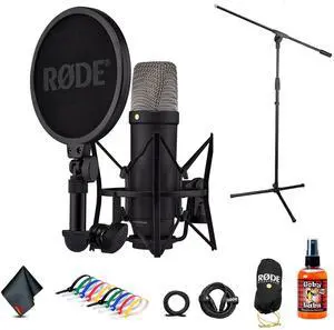 RODE NT1 5th Gen Large-Diaphragm Cardioid Condenser Microphone | XLR/USB Hybrid Mic + More