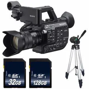 Sony PXW-FS5 XDCAM Super 35 Camera System with 18-105 Zoom Lens + 32GB SDHC Class 10 Memory Card + 128GB SDXC Class 10 M