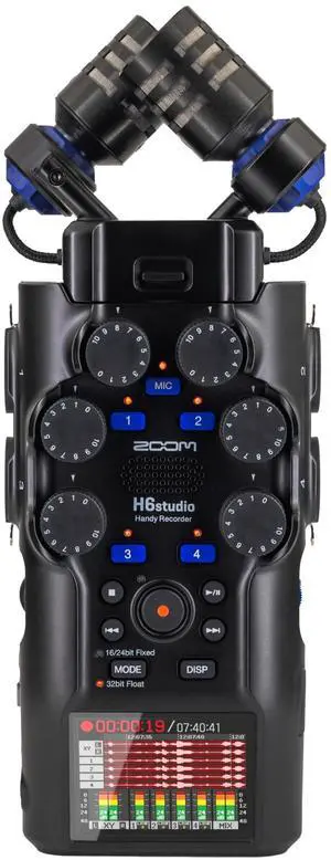 Zoom H6studio 8-Track 32-Bit Float Handy Recorder