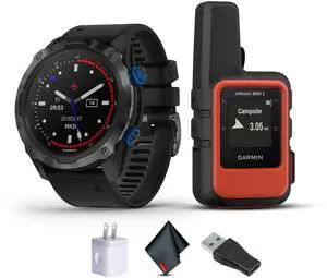 Garmin Descent Mk2i, Watch-Style Dive Computer with Air Integration, Multisport Training/Smart Features, Titanium with Black Band
