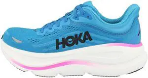 Hoka Womens Bondi 9 Skyward Blue/Neon Fuchsia 9 Medium