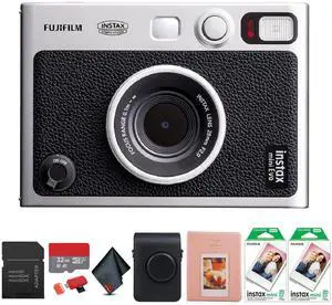 Fujifilm INSTAX Mini EVO Hybrid Camera Black, Pack of 2 INSTAX MINI INSTANT FILM