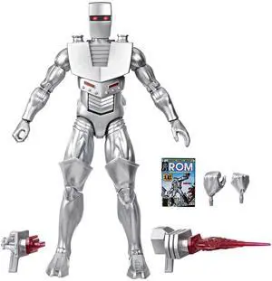 Marvel Legends Series ROM: Spaceknight, Comics-Inspired Collectible 6-Inch Scale Action Figure with Character-Sized Comic Accessory