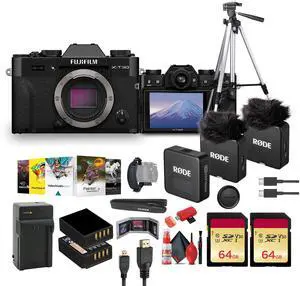 FUJIFILM X-T30 III Mirrorless Camera (Black)+ RODE Wireless GO Microphone + More