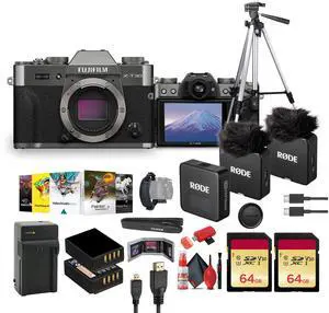 FUJIFILM X-T30 III Mirrorless Camera (Charcoal Silver)+ RODE Wireless GO Microphone