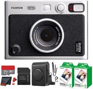 Fujifilm Instax Mini EVO Instant Film Camera (Black) with 40 Films + 32GB Card Fujifilm Instax Mini EVO Instant Film Camera (Black) with 40 Films + 32GB Card