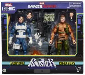 Marvel Legends Series Gamerverse Punisher & Nick Fury, Retro Video Game-Inspired Collectible 6-Inch Action Figures Marvel Legends Series Gamerverse Punisher & Nick Fury, Retro Video Game-Inspired Collectible 6-Inch Action Figures