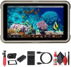 Atomos Ninja 5.2 Inch 4K HDMI Recording Monitor | HDR 10 Bit Touchscreen Display with ProRes and DNx Recording, SSD Support, Real Time Playback for DSLR Mirrorless and Cinema Cameras + More