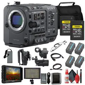 Sony FX6 Full-Frame Cinema Camera + 4K Monitor + ECM-77B Mic + 2 x 160G Cards + More
