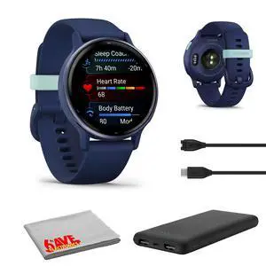 Garmin Vivoactive 5 Fitness Tracker Smart Watch For Men & Women - Black Case Garmin Vivoactive 5 Fitness Tracker Smart Watch For Men & Women - Black Case