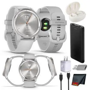 Garmin vivomove Trend Analog Smartwatch Silver Bezel - Mist Grey Case Garmin vivomove Trend Analog Smartwatch Silver Bezel - Mist Grey Case