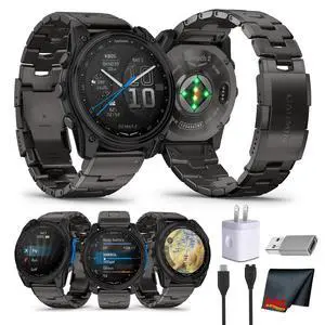 Garmin D2 Mach 2 Aviator Smartwatch - 47 mm - Titanium with Oxford Brown Garmin D2 Mach 2 Aviator Smartwatch - 47 mm - Titanium with Oxford Brown