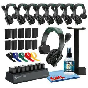 Hollyland Solidcom SE PRO 9-User Wireless Intercom Headset Bundle Hollyland Solidcom SE PRO 9-User Wireless Intercom Headset Bundle