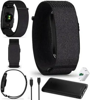 Garmin CIRQA Activity And Fitness Tracker Smart Band Black (L-XL) Bundle Kit Garmin CIRQA Activity And Fitness Tracker Smart Band Black (L-XL) Bundle Kit