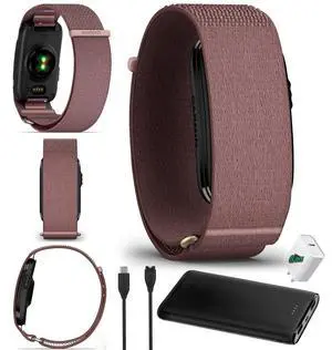 Garmin CIRQA Activity And Fitness Tracker Smart Band Mauve (L-XL) Bundle Kit Garmin CIRQA Activity And Fitness Tracker Smart Band Mauve (L-XL) Bundle Kit