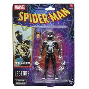 Marvel Legends Series Spider-Venom, Retro Cardback Spider-Man Comics Collectible 6-Inch Scale Action Figure Marvel Legends Series Spider-Venom, Retro Cardback Spider-Man Comics Collectible 6-Inch Scale Action Figure