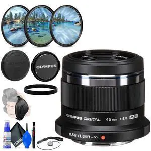 Olympus 45MM F1.8 M.ZUKIO LENS BLK with Standard Camera Pack Olympus 45MM F1.8 M.ZUKIO LENS BLK with Standard Camera Pack