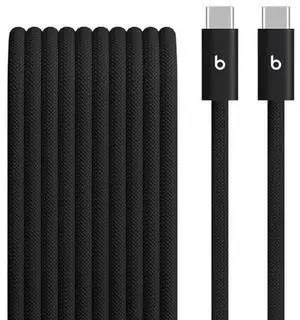 Beats 240W USB-C to USB-C Braided Cable, Fast Charging, Durable/Tangle Free, Compatible with Apple and Android Devices (3 m/10 ft) - Bolt Black Beats 240W USB-C to USB-C Braided Cable, Fast Charging, Durable/Tangle Free, Compatible with Apple and Android Devices (3 m/10 ft) - Bolt Black