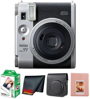 Fujifilm Instax Mini 99 Instant Film Camera Silver + 20 Sheets, Case Bundle Fujifilm Instax Mini 99 Instant Film Camera Silver + 20 Sheets, Case Bundle