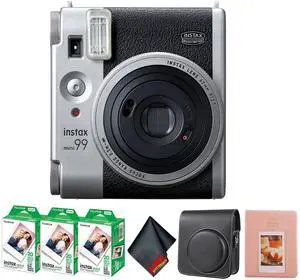 Fujifilm Instax Mini 99 Instant Film Camera Silver + 60 Sheets, Case Bundle Fujifilm Instax Mini 99 Instant Film Camera Silver + 60 Sheets, Case Bundle