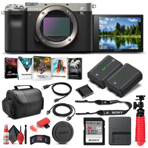 Sony Alpha a7C Mirrorless Camera Body Only, Silver ILCE7C/S - Basic Bundle Sony Alpha a7C Mirrorless Camera Body Only, Silver ILCE7C/S - Basic Bundle