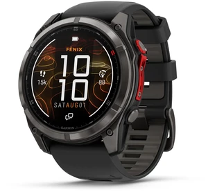 Garmin fnix 8 Pro - 51 mm, MicroLED, Sapphire, Carbon Gray DLC Titanium with Black/Pebble Gray Garmin fnix 8 Pro - 51 mm, MicroLED, Sapphire, Carbon Gray DLC Titanium with Black/Pebble Gray
