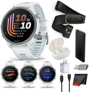 Garmin Forerunner 170 Running GPS Smart watch, Whitestone/ Cloud Blue Bundle Garmin Forerunner 170 Running GPS Smart watch, Whitestone/ Cloud Blue Bundle