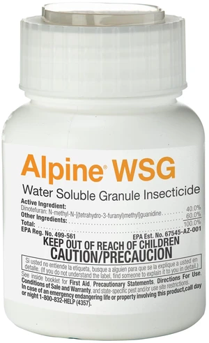 BASF Alpine WSG Water Soluble Granule Insecticide, Indoor Outdoor Pest Control for Ants, Flies, Bed Bugs, German Cockroach, 200 Grams BASF Alpine WSG Water Soluble Granule Insecticide, Indoor Outdoor Pest Control for Ants, Flies, Bed Bugs, German Cockroach, 200 Grams