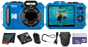 Kodak PIXPRO WPZ2 Digital Camera (Blue) (WPZ2BL) + 32GB Card + Case + Cleaning Cloth Kodak PIXPRO WPZ2 Digital Camera (Blue) (WPZ2BL) + 32GB Card + Case + Cleaning Cloth