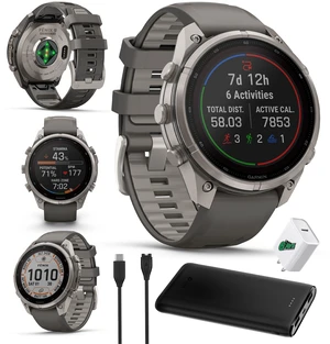 Garmin Fenix 9 Pro inReach Solar 47mm Titanium GPS Smartwatch Gray Band Garmin Fenix 9 Pro inReach Solar 47mm Titanium GPS Smartwatch Gray Band