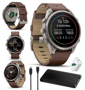 Garmin Fenix 9 Pro inReach 47mm Titanium GPS Smartwatch Walnut Bundle Garmin Fenix 9 Pro inReach 47mm Titanium GPS Smartwatch Walnut Bundle