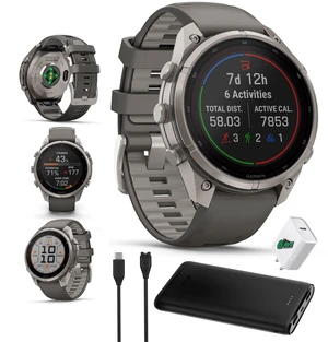 Garmin Fenix 9 Pro Solar 47mm Titanium GPS Smartwatch Pebble Gray Band Garmin Fenix 9 Pro Solar 47mm Titanium GPS Smartwatch Pebble Gray Band