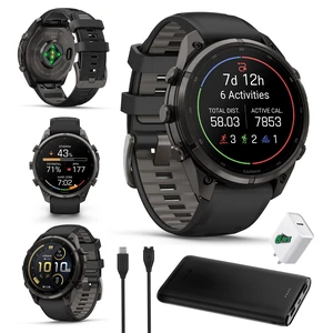 Garmin Fenix 9 Pro inReach 47mm Carbon Gray GPS Smartwatch Bundle