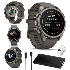 Garmin Fenix 9 47mm Titanium Multisport GPS Smartwatch Pebble Gray Bundle Garmin Fenix 9 47mm Titanium Multisport GPS Smartwatch Pebble Gray Bundle