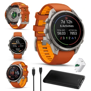 Garmin Fenix 9 Pro inReach 47mm Titanium GPS Smartwatch Orange Bundle Garmin Fenix 9 Pro inReach 47mm Titanium GPS Smartwatch Orange Bundle