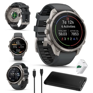 Garmin Fenix 9 Pro inReach 47mm Titanium GPS Smartwatch Black Bundle Garmin Fenix 9 Pro inReach 47mm Titanium GPS Smartwatch Black Bundle