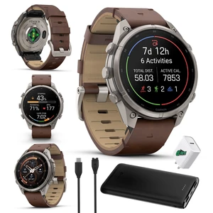 Garmin Fenix 9 Pro inReach 47mm Titanium GPS Smartwatch Walnut Bundle Garmin Fenix 9 Pro inReach 47mm Titanium GPS Smartwatch Walnut Bundle