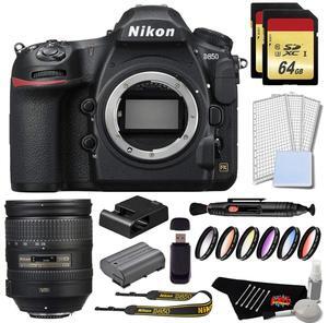 Nikon D850 DSLR Camera Gold Bundle + Nikon AF-S NIKKOR 28-300mm f/3.5-5.6G ED VR Lens